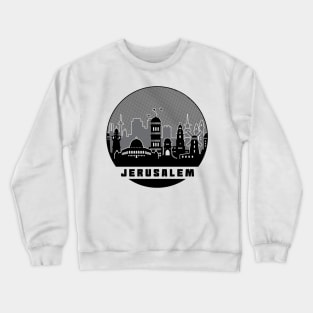 Jerusalem Israel Skyline Crewneck Sweatshirt